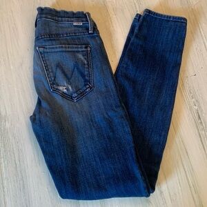 MOTHER The Double Fray Charmer in Take the Edge Off Wash Jean Size 24